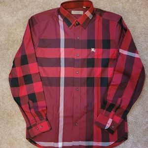 Mens Burberry nova Check Button Down